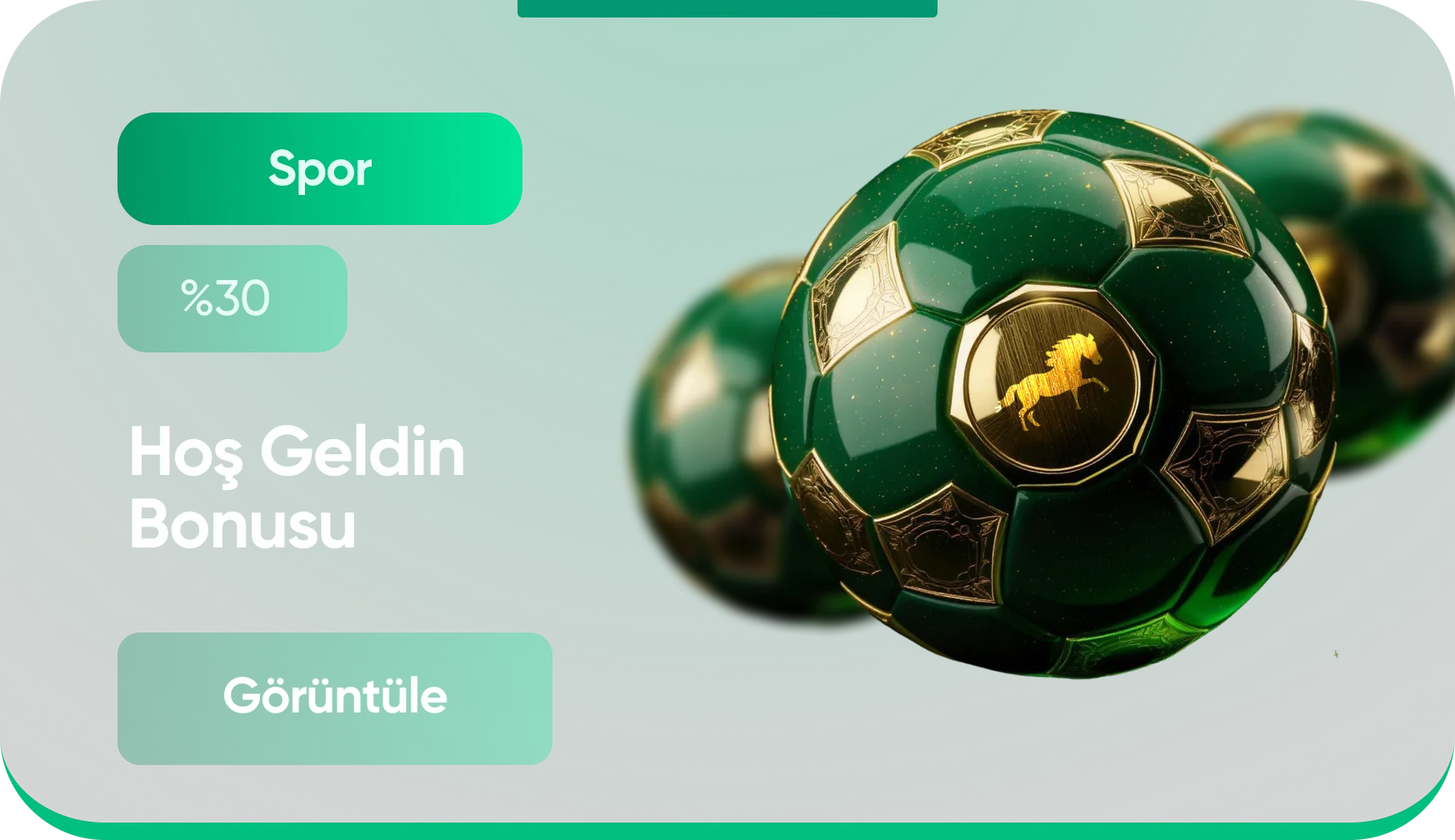 %30 Spor Hoşgeldin  Bonusu